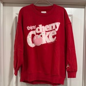 Abercrombie and Fitch Red Cherry Coke Sweatshirt